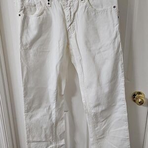 Versace Jeans Couture VJC White Slim Fit Cotton Trousers- Size 32